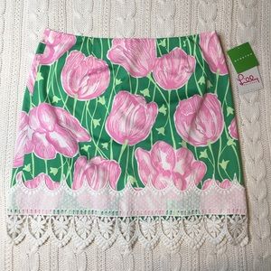LILLY PULITZER Bryson Skirt in “Fronds Green”